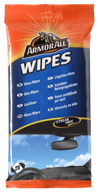 ArmorAll Utierky na sklo – 20ks wipes