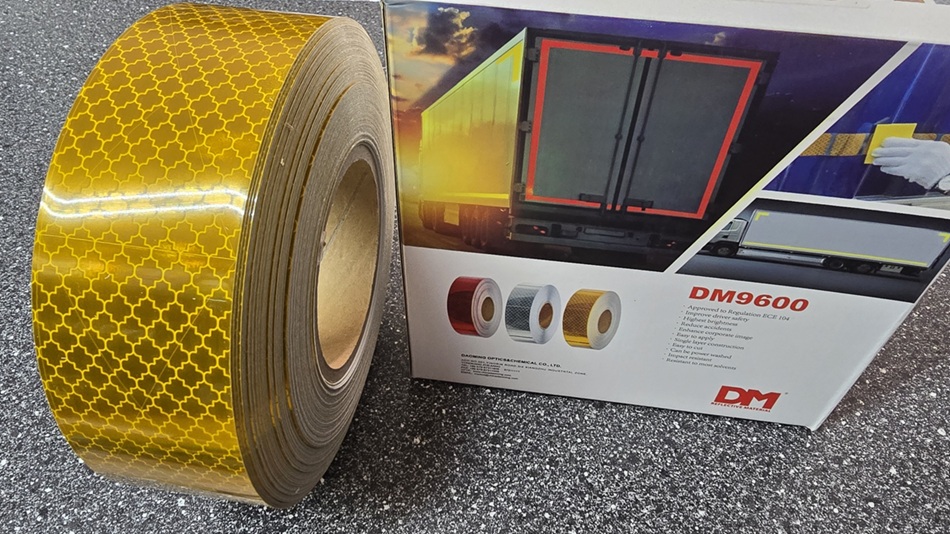 Reflexná páska DM9600 žltá plná