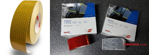 Reflexná páska ORAFOL žltá plná