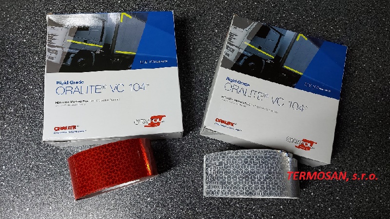 Reflexná páska ORAFOL červená plná