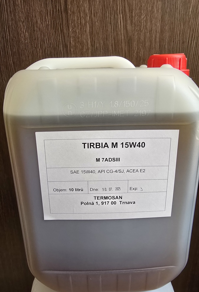 Motorový olej TIRBIA M 15W40 (10 L)