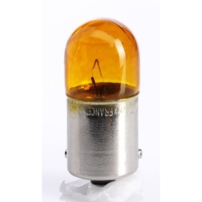 Žiarovka 12V RY10W 10W BAU15s - oranž.- premium