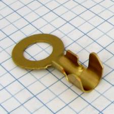 Očko neizolované 10,5mm mosadzné 4-6mm