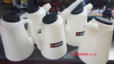 Odmerka plast GROZ 5 L ( olej, PHM a pod.)