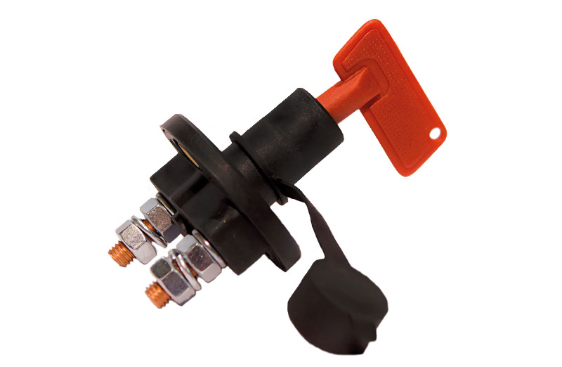 Odpojovač baterie 12V-1000A rovné kontakty kľúč