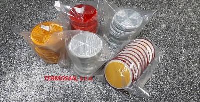 Odrazka oranžová samolepiaca