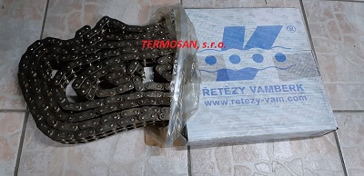 Reťaz 12B-2 NP NIKEL (1 m)