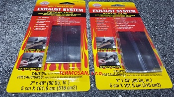 Samolepiaca hliníková bandáž na opravu výfuku